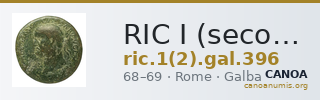 RIC I (second edition) Galba 396 — CANOA
