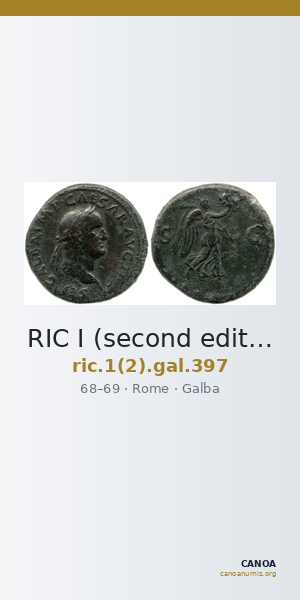 RIC I (second edition) Galba 397 — CANOA