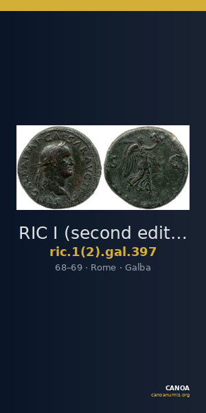 RIC I (second edition) Galba 397 — CANOA