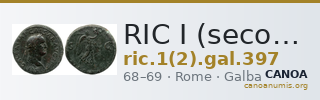 RIC I (second edition) Galba 397 — CANOA