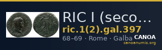 RIC I (second edition) Galba 397 — CANOA