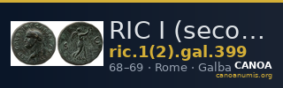 RIC I (second edition) Galba 399 — CANOA