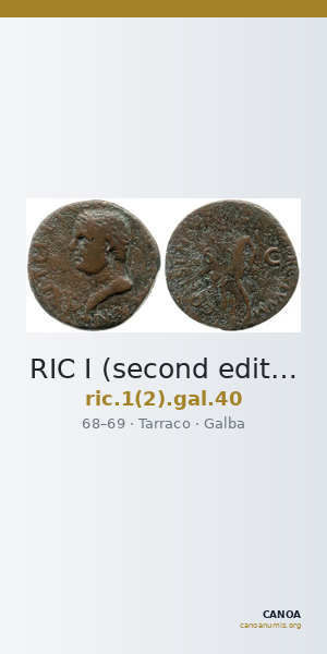 RIC I (second edition) Galba 40 — CANOA