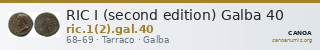 RIC I (second edition) Galba 40 — CANOA