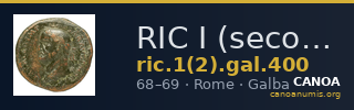 RIC I (second edition) Galba 400 — CANOA
