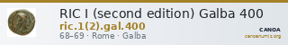 RIC I (second edition) Galba 400 — CANOA