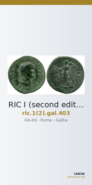 RIC I (second edition) Galba 403 — CANOA