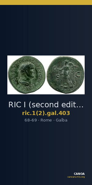 RIC I (second edition) Galba 403 — CANOA
