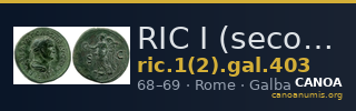 RIC I (second edition) Galba 403 — CANOA