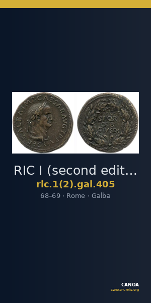 RIC I (second edition) Galba 405 — CANOA