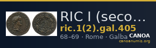 RIC I (second edition) Galba 405 — CANOA