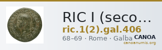 RIC I (second edition) Galba 406 — CANOA