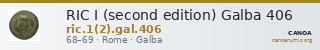 RIC I (second edition) Galba 406 — CANOA
