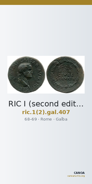 RIC I (second edition) Galba 407 — CANOA