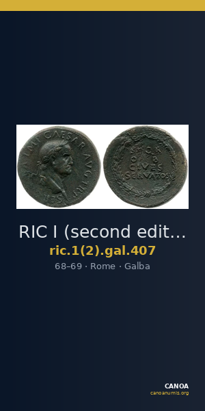 RIC I (second edition) Galba 407 — CANOA