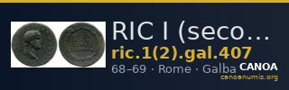 RIC I (second edition) Galba 407 — CANOA