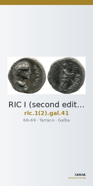 RIC I (second edition) Galba 41 — CANOA