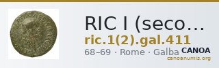 RIC I (second edition) Galba 411 — CANOA