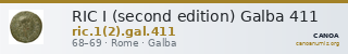 RIC I (second edition) Galba 411 — CANOA