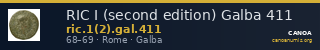 RIC I (second edition) Galba 411 — CANOA