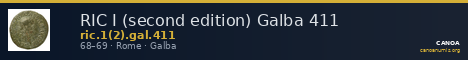 RIC I (second edition) Galba 411 — CANOA