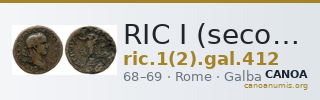 RIC I (second edition) Galba 412 — CANOA