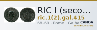 RIC I (second edition) Galba 415 — CANOA