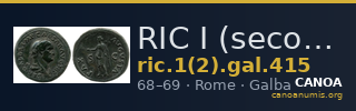 RIC I (second edition) Galba 415 — CANOA