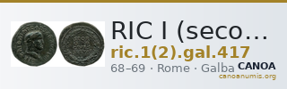 RIC I (second edition) Galba 417 — CANOA