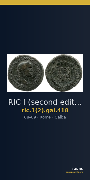 RIC I (second edition) Galba 418 — CANOA