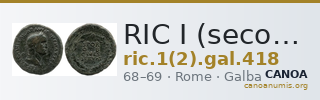 RIC I (second edition) Galba 418 — CANOA