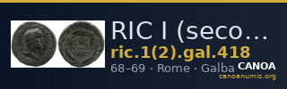 RIC I (second edition) Galba 418 — CANOA