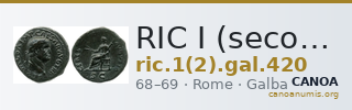 RIC I (second edition) Galba 420 — CANOA