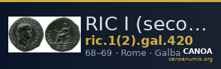 RIC I (second edition) Galba 420 — CANOA