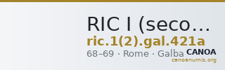 RIC I (second edition) Galba 421a — CANOA