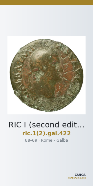 RIC I (second edition) Galba 422 — CANOA