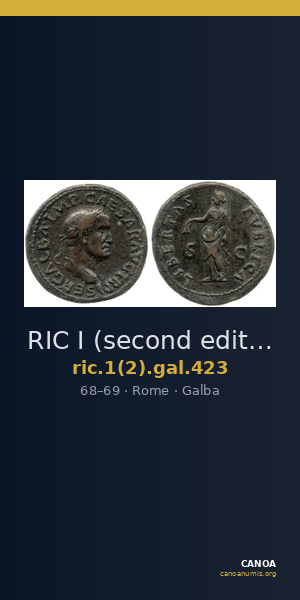 RIC I (second edition) Galba 423 — CANOA