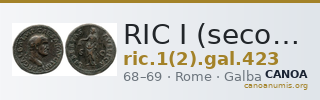 RIC I (second edition) Galba 423 — CANOA