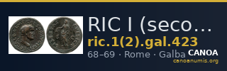 RIC I (second edition) Galba 423 — CANOA