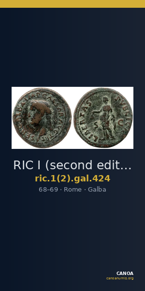 RIC I (second edition) Galba 424 — CANOA