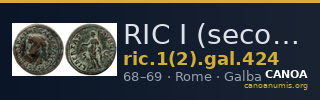RIC I (second edition) Galba 424 — CANOA