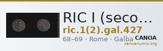 RIC I (second edition) Galba 427 — CANOA