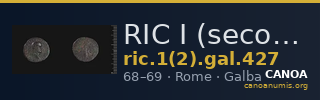 RIC I (second edition) Galba 427 — CANOA