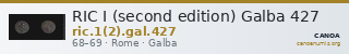 RIC I (second edition) Galba 427 — CANOA