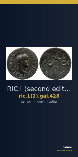 RIC I (second edition) Galba 428 — CANOA