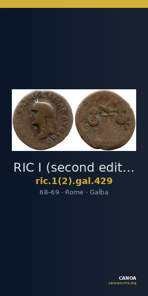 RIC I (second edition) Galba 429 — CANOA