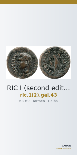 RIC I (second edition) Galba 43 — CANOA