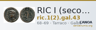 RIC I (second edition) Galba 43 — CANOA