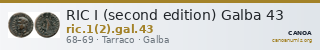 RIC I (second edition) Galba 43 — CANOA