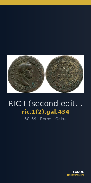 RIC I (second edition) Galba 434 — CANOA